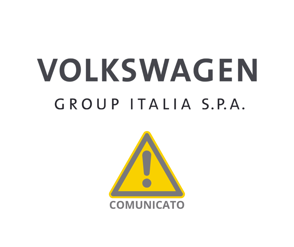 COMUNICATO VOLKSWAGEN GROUP ITALIA